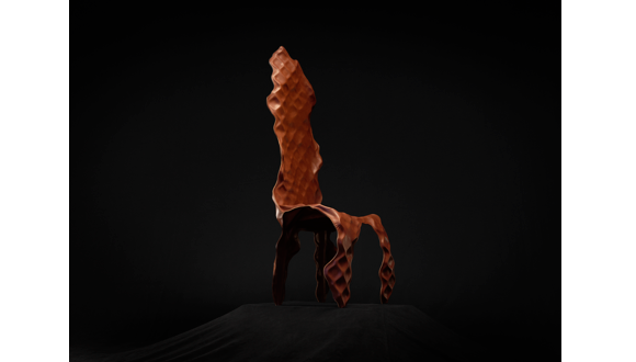 Ngumu Janka Warnti (All Made from Rubbish) High Back Chair Brown 1 © Romella Pereira_crop.png